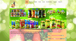 Desktop Screenshot of fruttajuice.com