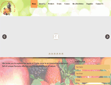 Tablet Screenshot of fruttajuice.com